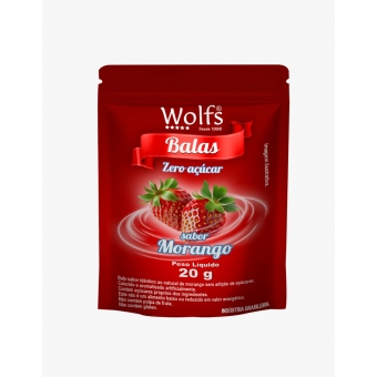 BALA DE MORANGO ZERO AÇUCAR 20g