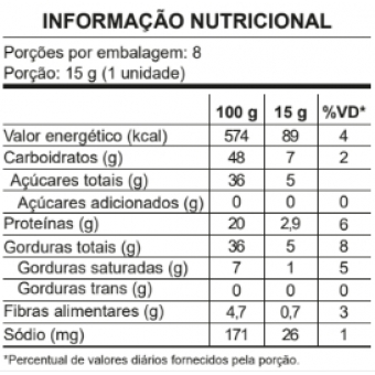 PAÇOCA TRADICIONAL ZERO AÇUCAR 120G
