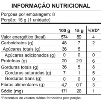 PAÇOCA TRADICIONAL ZERO AÇUCAR 120G