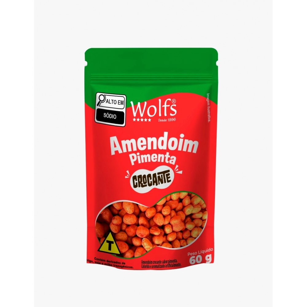 AMENDOIM CROCANTE SB PIMENTA 60G PAUCH