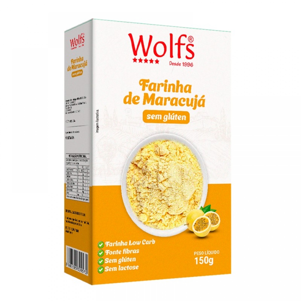 FARINHA DE MARACUJÁ SEM GLÚTEN 150G