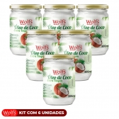 KIT COM 6 UNIDADES DE OLEO DE COCO EXTRA VIRGEM DE 500ML