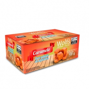 CARAMELO WOLFS ZERO AÇUCAR 100g (DISPLAY)