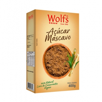 AÇUCAR MASCAVO WOLFS 400G