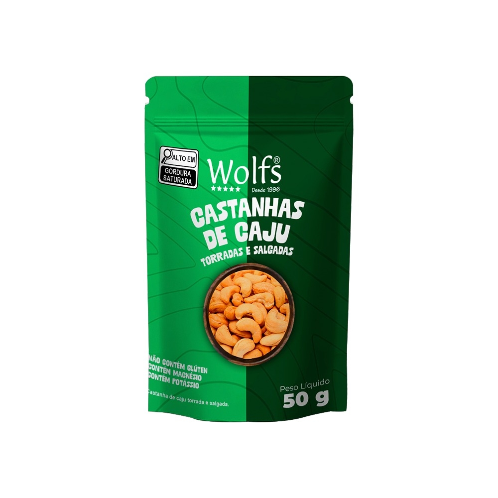 CASTANHA DE CAJU TORRADA E SALGADA 50G PAUCH