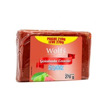 DOCE GOIABADA CASCAO WOLFS ZERO AÇUCAR PAGUE 270 G