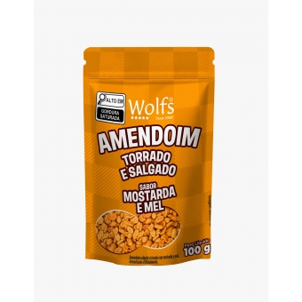 AMENDOIM TORRADO E SALGADO SB MOSTARDA E MEL 100G