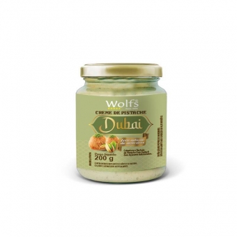 CREME DE PISTACHE DUBAI WOLFS ZERO AÇUCAR 200G POTE