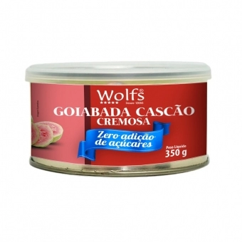 DOCE GOIABADA CASCAO WOLFS ZERO AÇUCAR 350 - LATA