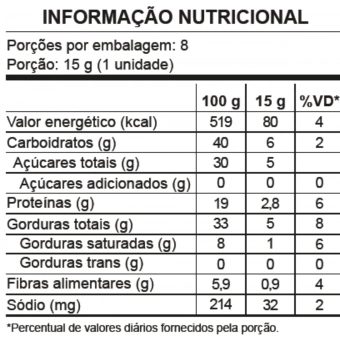 PAÇOOCA COM CHOCOLATE ZERO ACUCAR 120G