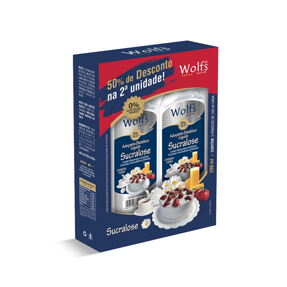 Kit Promocional Pague 50% na Segunda unidade Sucralose