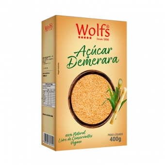AÇUCAR DEMERARA WOLFS 400G