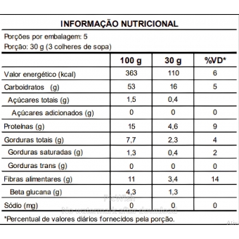 FARINHA DE AVEIA SEM GLÚTEN WOLFS 150G