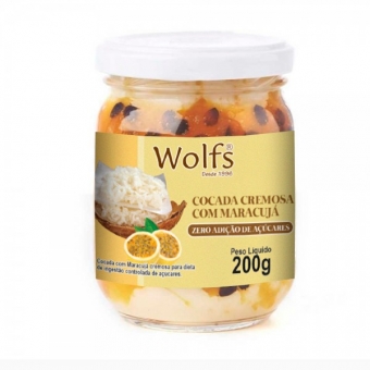 Cocada Cremosa Com Maracujá  Zero Açúcar 200g