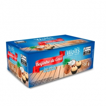 BEIJINHO COCO WOLFS ZERO AÇUCAR 100g DISPLAY