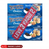 KIT PROMOCIONAL PAGUE 2 LEVE 3 DE PACOCA DE COOKIES ZERO ACUCAR WOLFS