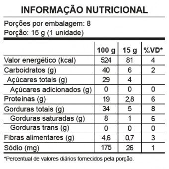 PAÇOCA COM COOKIES ZERO ACUCAR POTE 120G