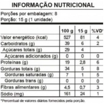 PAÇOCA COM PISTACHE ZERO ACUCAR 360g DISPLAY