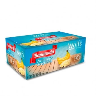 BANANADA WOLFS ZERO AÇUCAR 100G (DISPLAY)