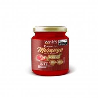 CREME DE MORANGO WOLFS ZERO AÇUCAR 200 G POTE